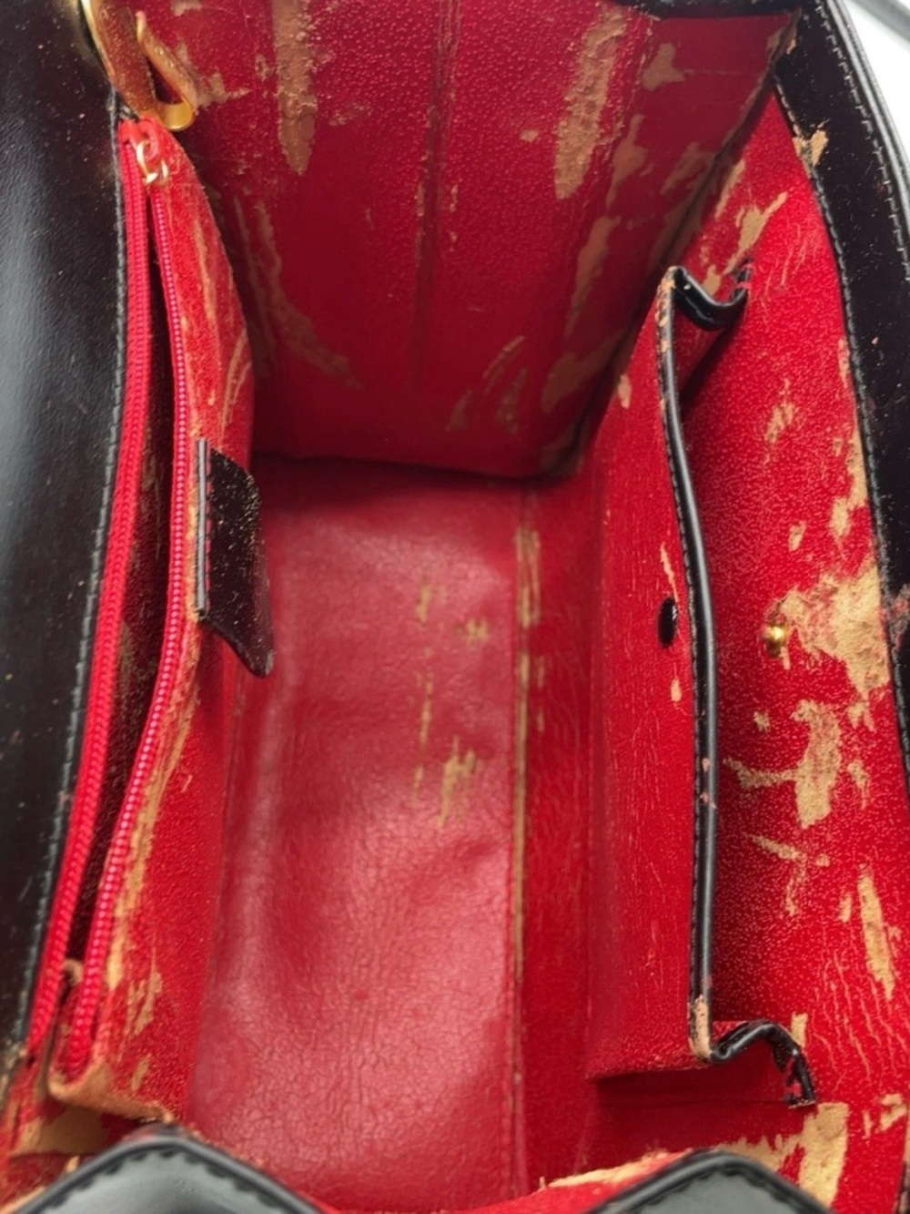 Authentic GUCCI Leather Black
2Way Handbag - Picture 12 of 14